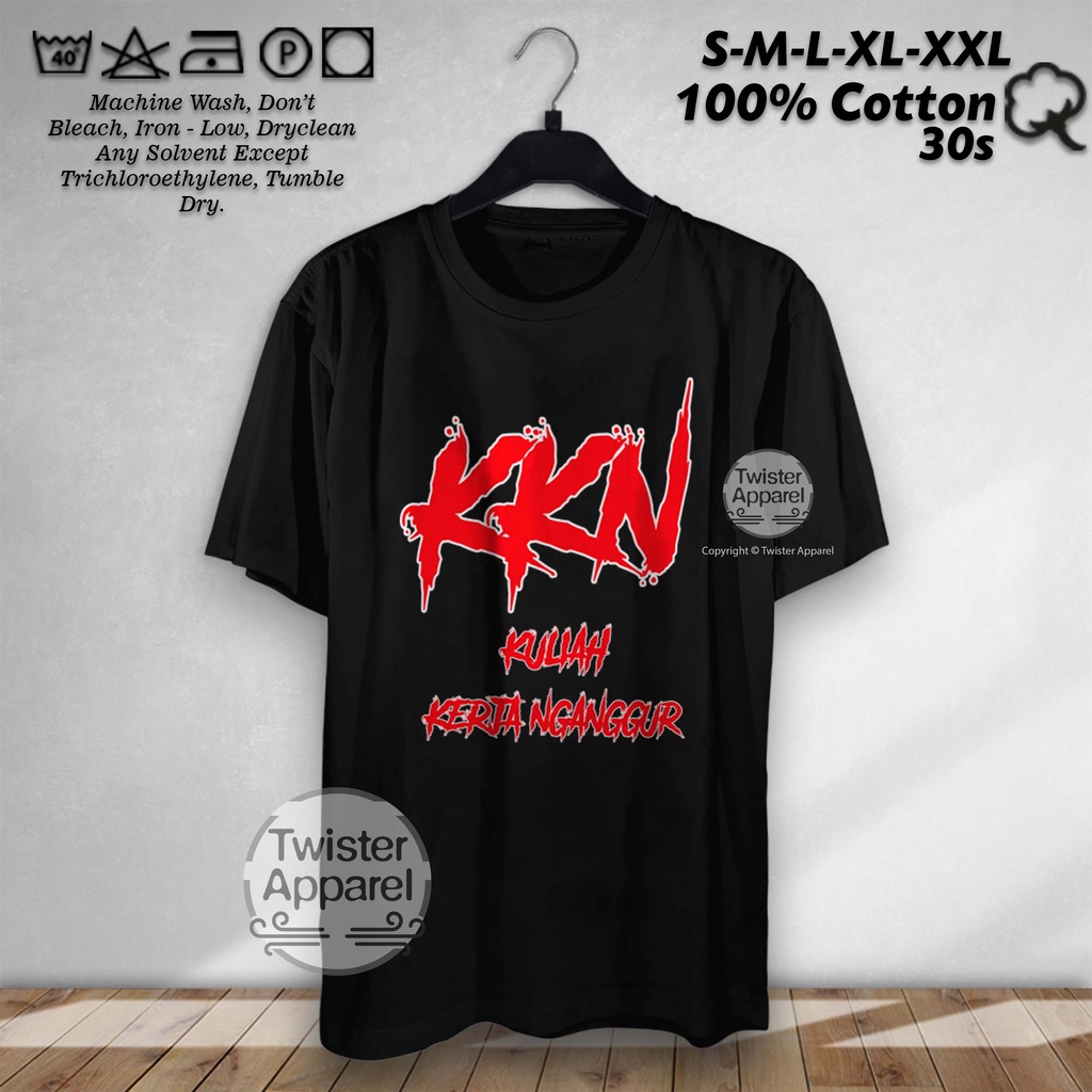 Kaos KKN Kuliah Kerja Nganggur Baju Logo KKN Di Desa Penari Movie Horor Kualitas Distro - TWA1395