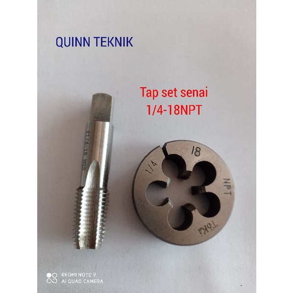 senai tap.tap senai drat inchi luar dalam 1/4-18npt toki osg