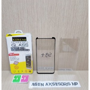 KOREAN Tempered Glass 3D Samsung S9 Plus G965 6.2 inchi CURVED FULL COVER Screen Protector FULLLAYAR