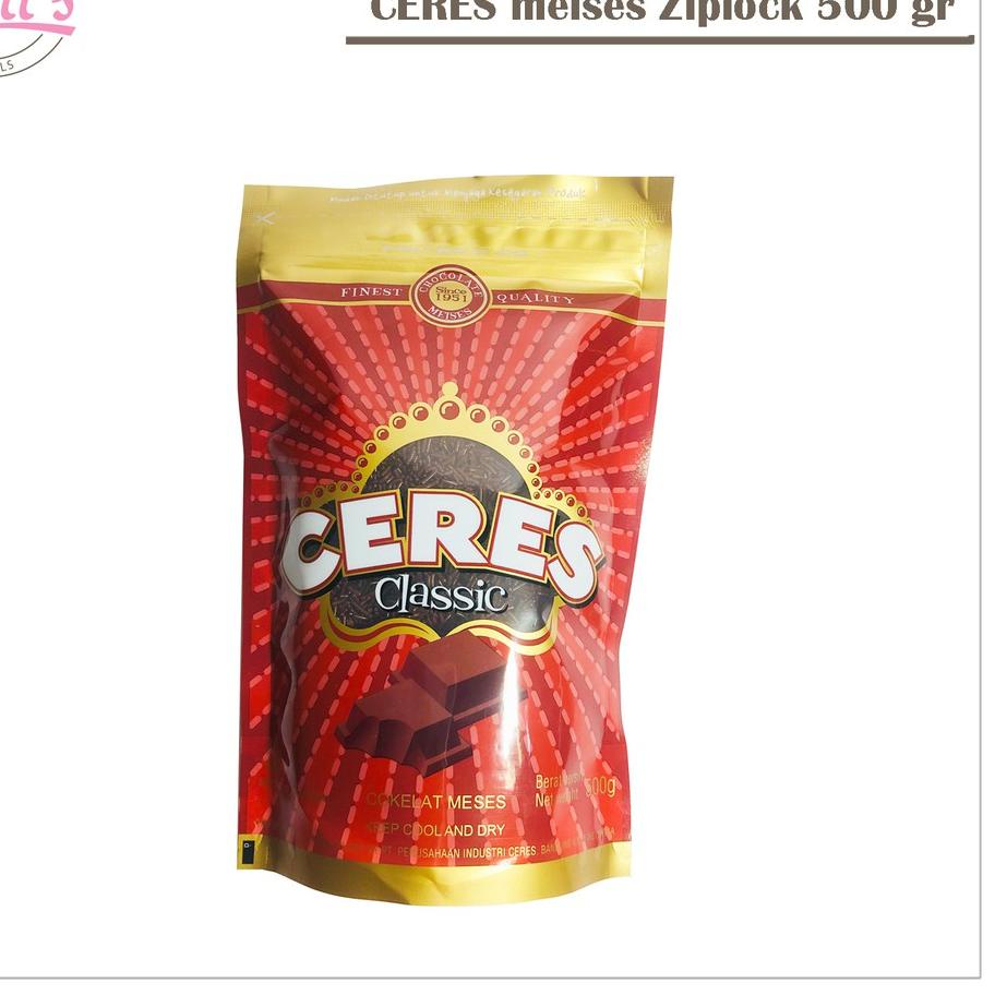 

Terlaku.✰ CERES MEISES COKELAT 500 GR ( KEMASAN ZIPLOCK ) / MESES HAGELSLAG / COKLAT BUTIR 500GR W40 ✧