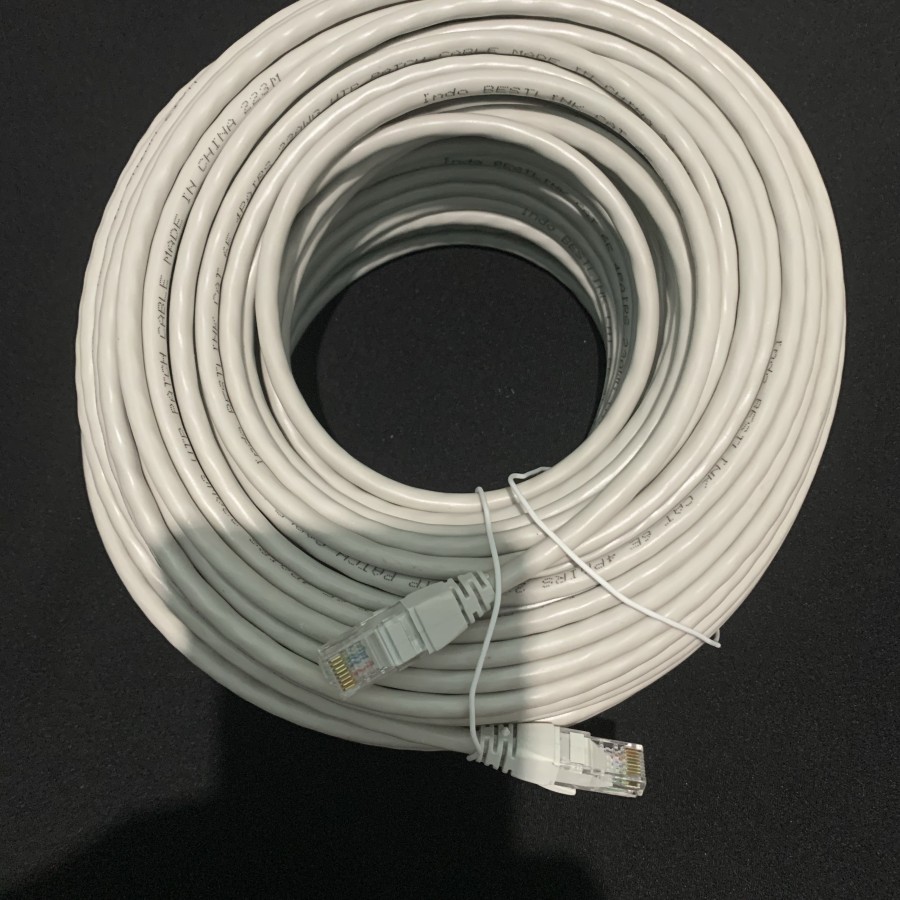 Kabel UTP LAN Cat6 50 Meter siap pakai up to 1Gbps 50meter - Bestlink