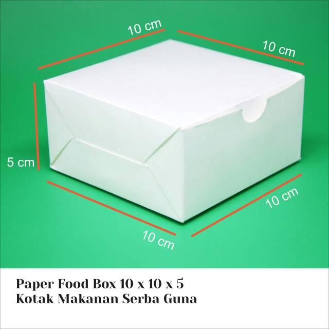 

Paper box Kotak kue/snack serba guna polos