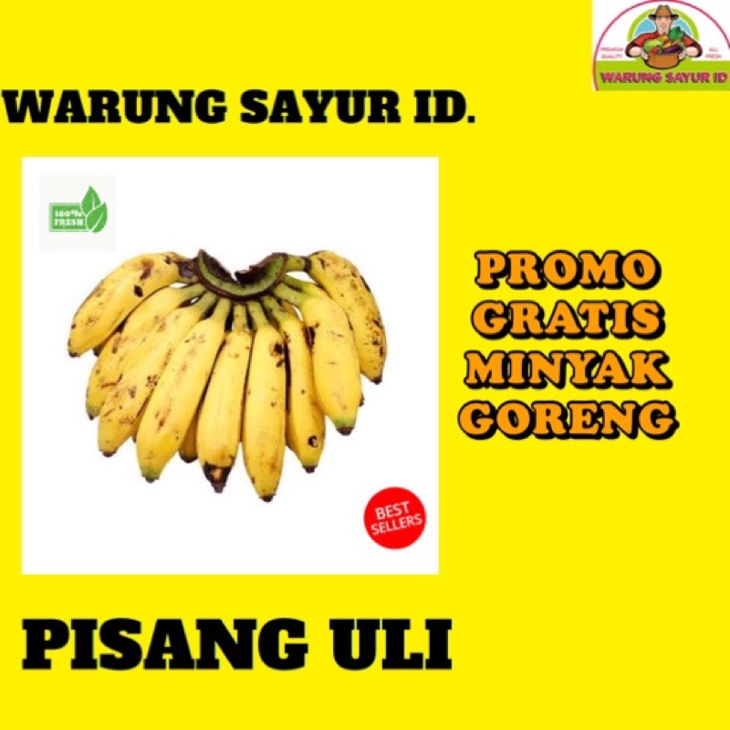 

WARUNG SAYUR|PISANG ULI PER 1 SISIR | BUAH SEGAR | BUAH ONLINE