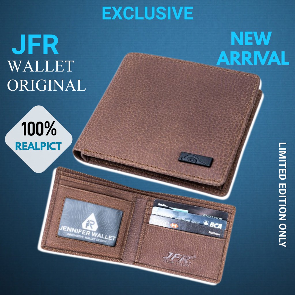 JFR Dompet Pria Kulit Asli Dompet Kulit Pria Dompet Kulit Asli Pria Original Dompet Cowok Kulit JS04