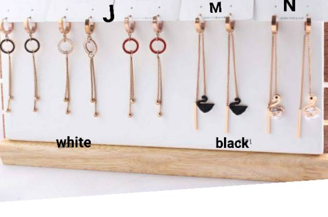 Anting Panjang Titanium Fashion Korea Stylish Anti Karat dan Alergi [AT-1]