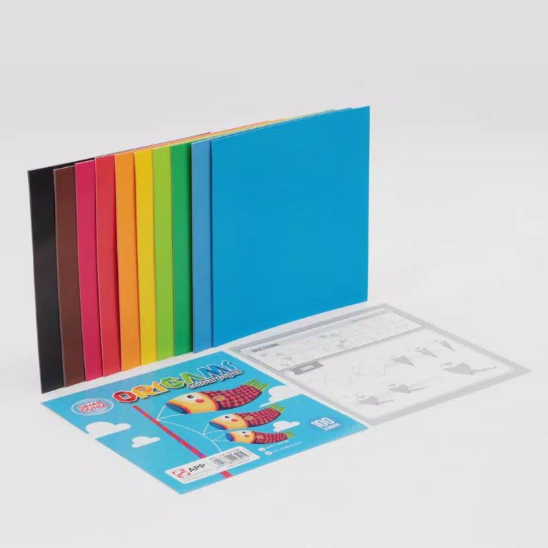 

Kertas Lipat Warna/Kertas Origami Paper 16x16 cm Sidu 100 Lembar
