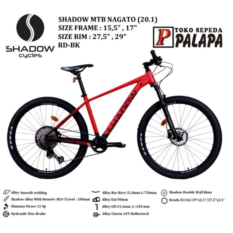 MTB 27.5 & 29 SHADOW NAGATO 12 Speed By United