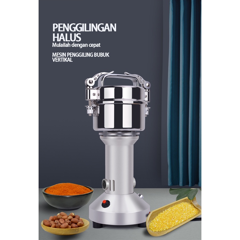 BLUE SKY MESIN PENEPUNG LISTRIK POWDER GRINDER GILING BUMBU KERING PENGGILING BUMBU GILING TEPUNG BUBUK