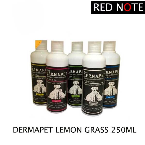 Shampoo DERMAPET Lemon Grass 250ml - Anti Kutu Jamur