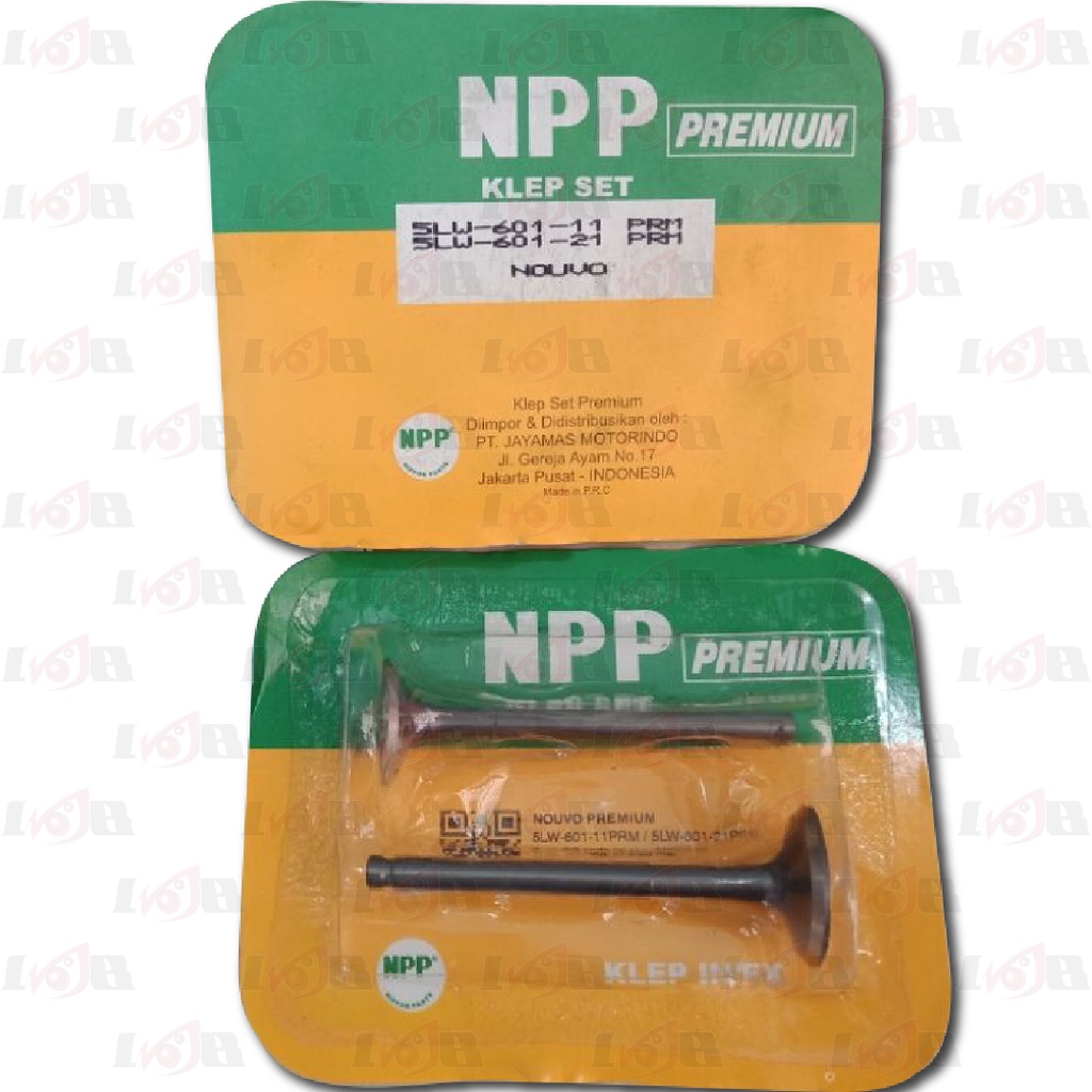 NPP Premium Klep Set In &amp; Ex Yamaha Nouvo Payung Klep Valve Kit Komplit Besar Kecil Kode 5LW