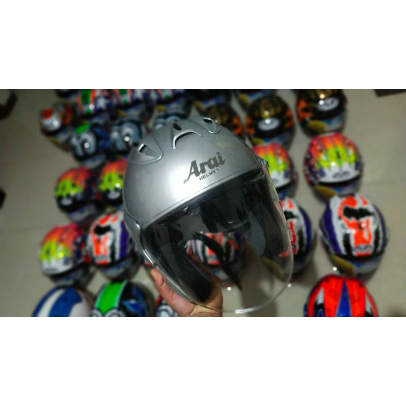 Helm halface copy Arai silver