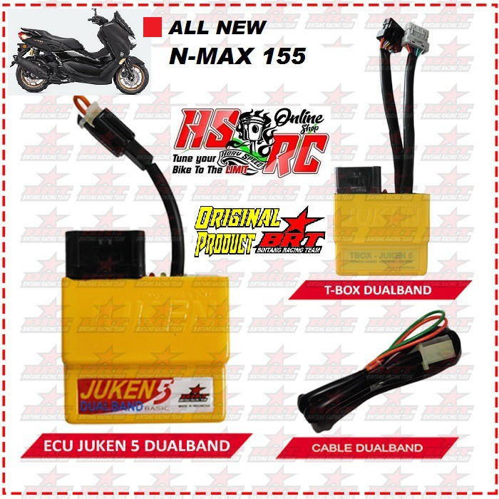 ECU JUKEN 5 BRT DUAL BAND Yamaha ALL NEW NMAX 155 ECM INJEKSI N MAX 2020 TBOX CDI INJEKSI NMAX155