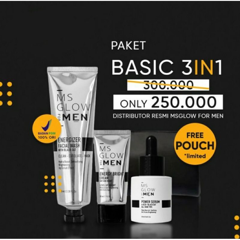 Paket Ms Glow Man Men For Men Asli Original Msglow Man Ori Cream Ms Glow Men Original Shopee Indonesia