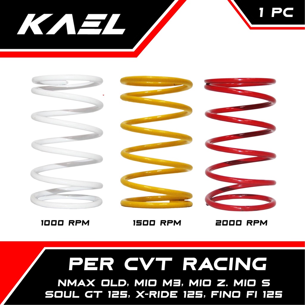 Per CVT Racing 1000-1500-2000 RPM Yamaha NMAX Old-Lama &amp; Mio M3-Z-S &amp; X-Ride 125 Bluecore &amp; Soul GT 125 New Blue Core Pir-Peer Pully-Puly-Puli-Pulli