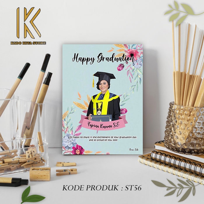 Custom Kado Hadiah Ulang Tahun Cewek Cowok Wisuda Pernikahan Bingkai Foto Wood Printing