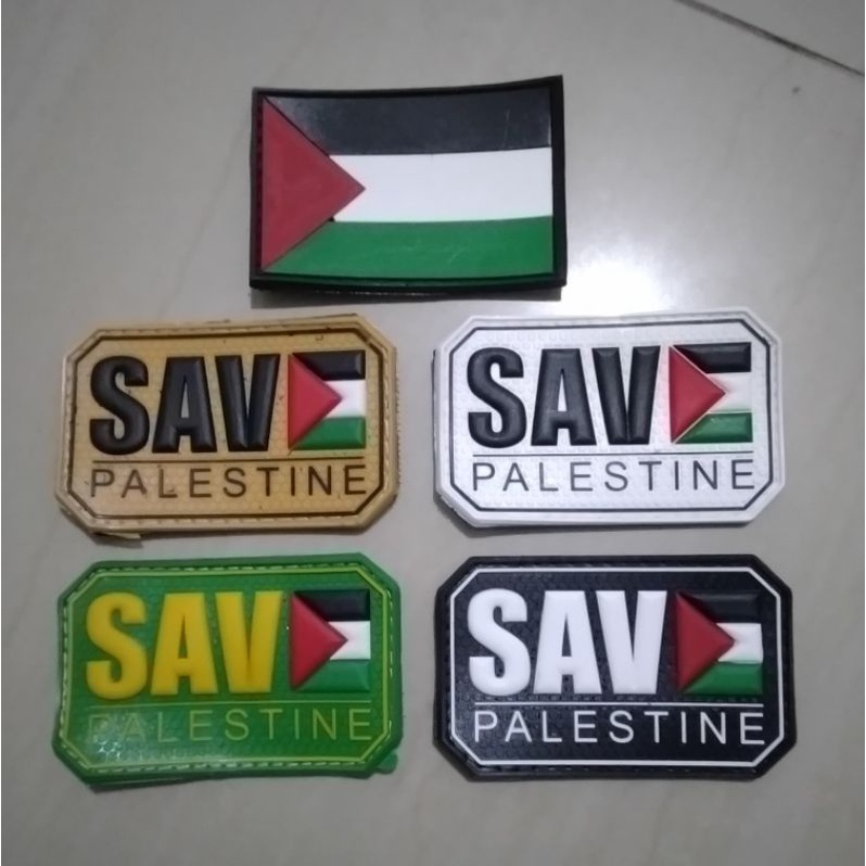 EMBLEM KARET PATCH RUBBER PALESTINA