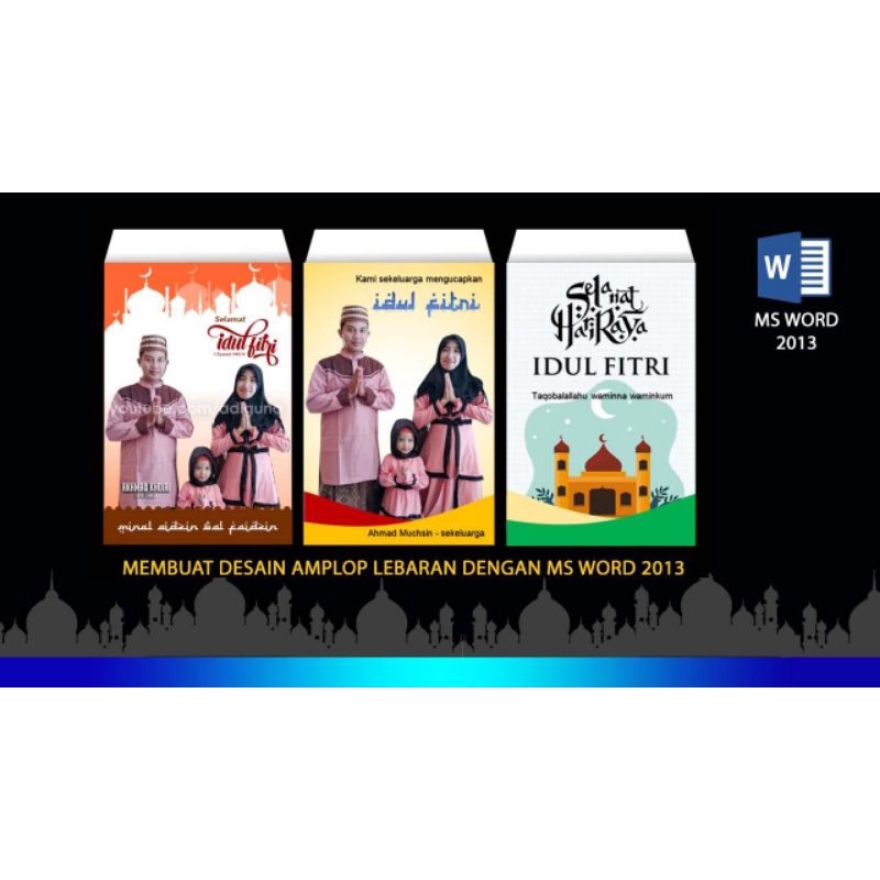 

amplop lebaran costum +foto