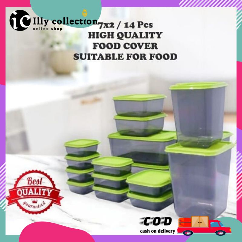 Toples Otaru Set Isi 14 pcs Tempat Penyimpanan Makanan Kue