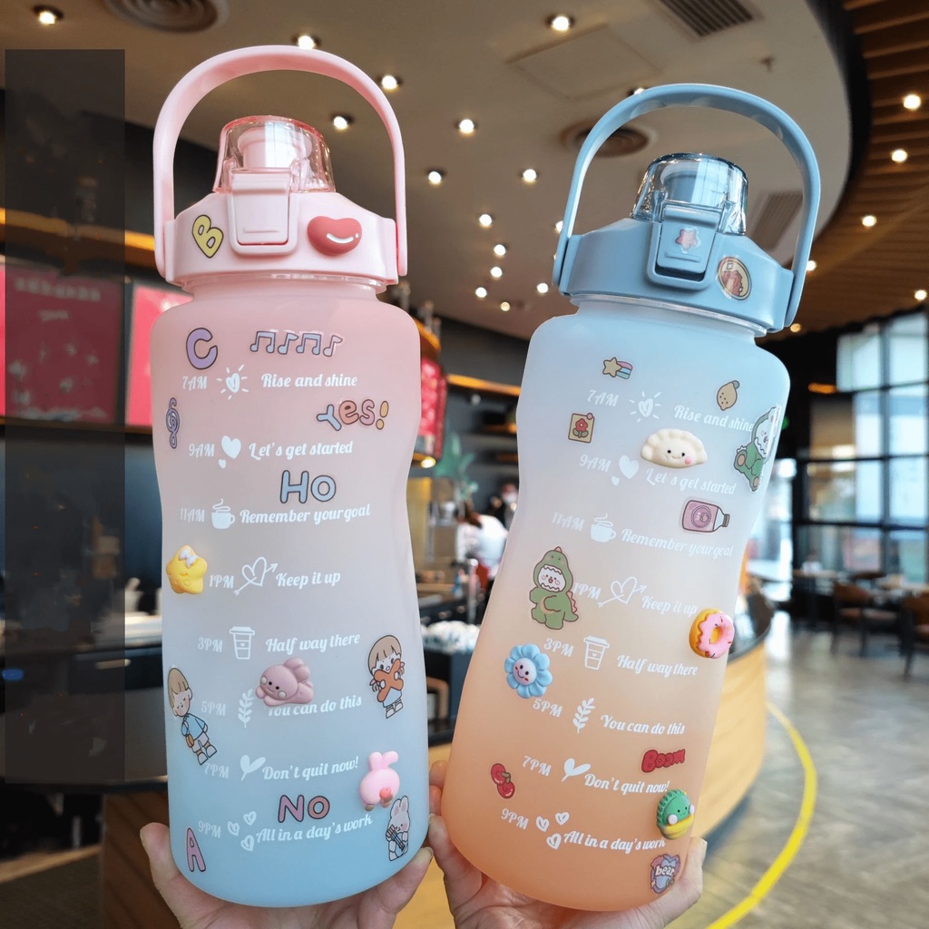 Botol Minum Viral 2 Liter 2000ML Korea VIRAL