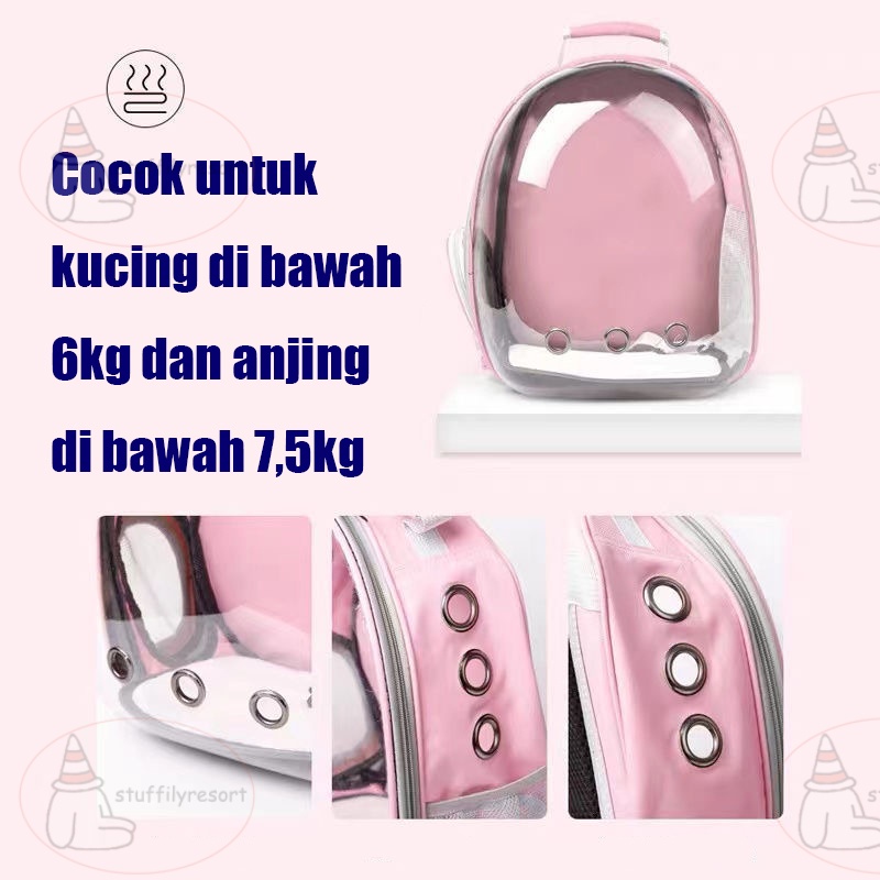 COD/Tas Astronout | Tas Astronot Kucing Anjing | Tas Transparan | Pet Cargo Tas Kucing Murah | Tas Ransel Hewan atau Travel Bag Nyaman dan Anti Air Cat Bag Pet Bag