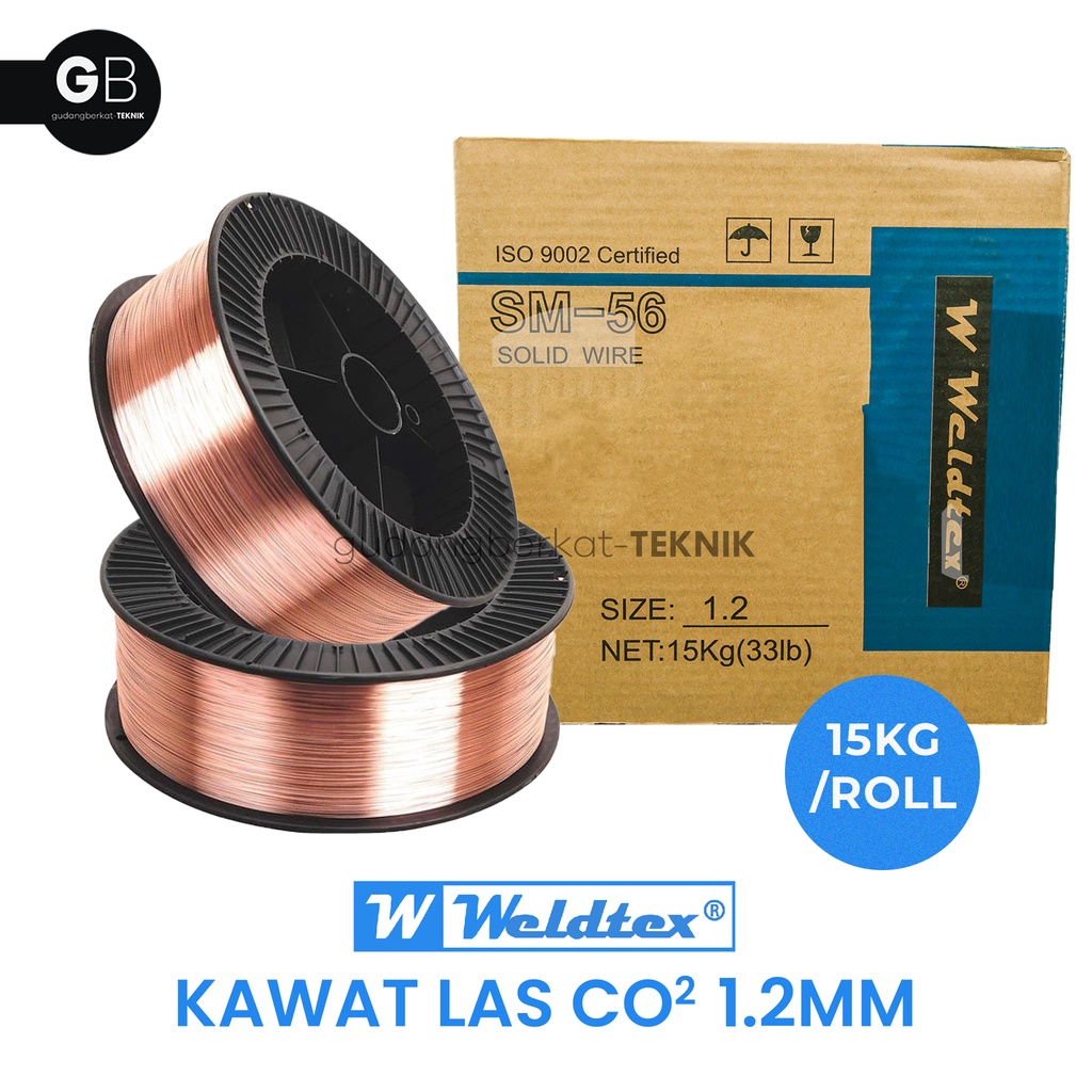 KAWAT LAS CO 1.2MM / KAWAT LAS CO2 1.2MM ROLL 15KG - WELDTEX MIG WIRE