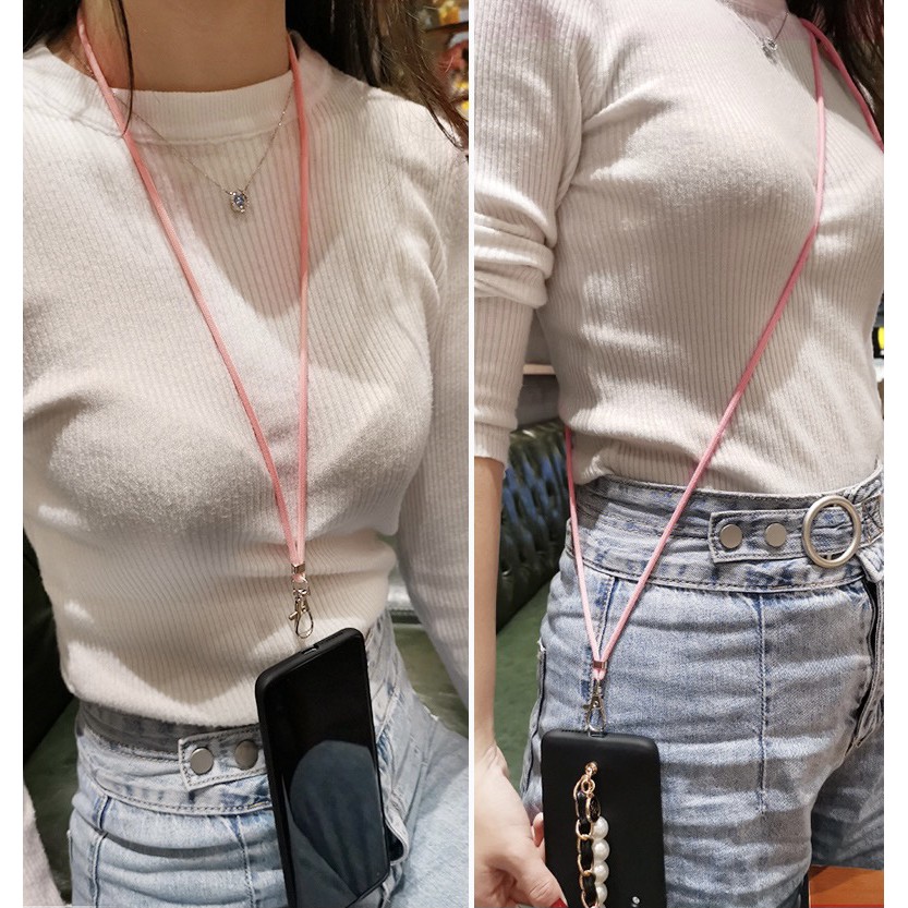 Tali Lanyard Gantungan Hp Sling Panjang Kalung Leher Strap Buat Case Handphone