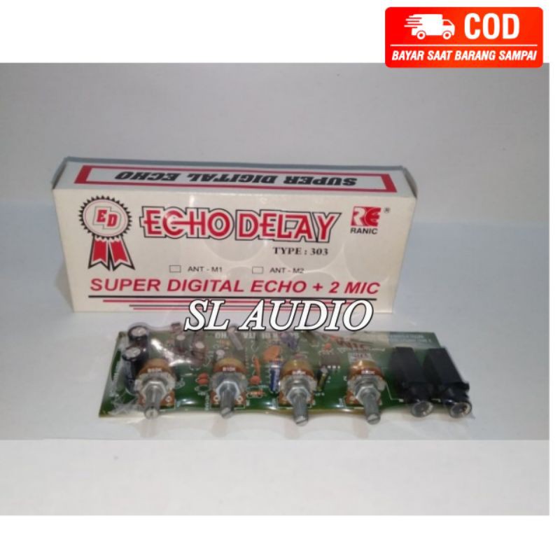 Kit Super Digital Echo Delay Plus 2 Mic