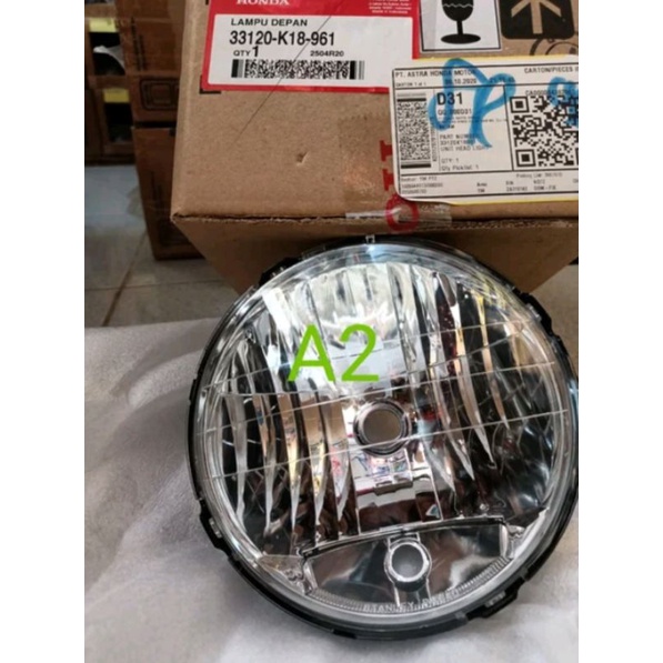 lampu depan headlamp cb verza 150 origional 33120 k18 961