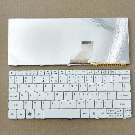 keyboard acer aspire one d255 d257 d260 nav50 532h nav70 522 hitam