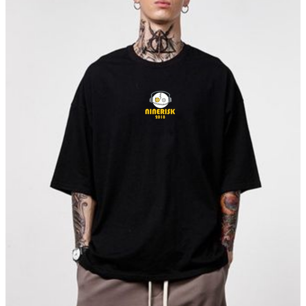 NINERISK Oversized shirt pria korea ninerisk Robohead kaos distro pria wanita original tshirt inrisk