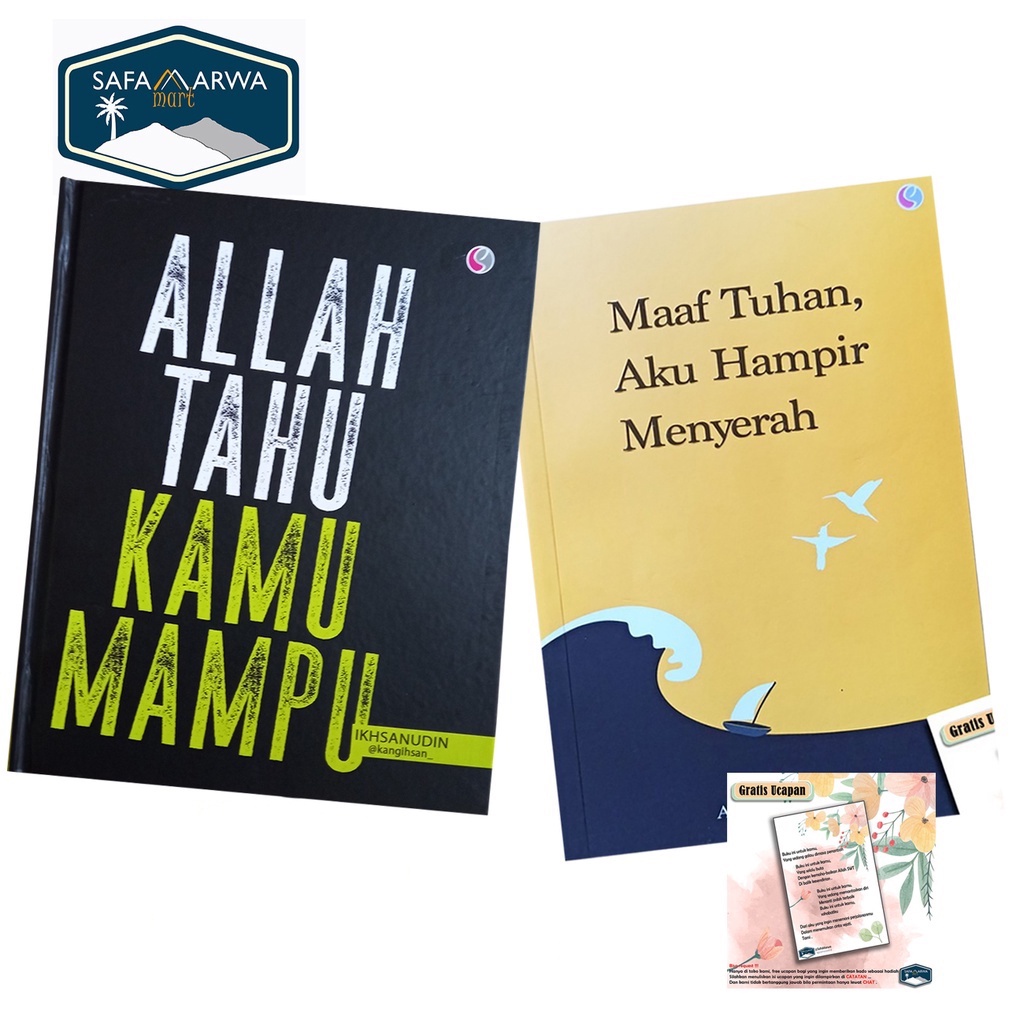 BUKU MOTIVASI ISLAMI MAAF TUHAN AKU HAMPIR MENYERAH (ORIGINAL)-MAAFTUHAN-ALLAH TAHU
