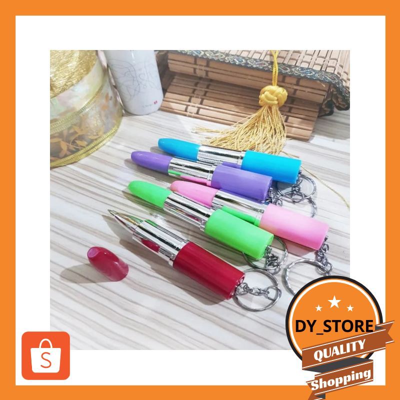 

Grosir Pulpen Lipstik Gantungan Kunci - Pen Lucu Pena Unik Elegan