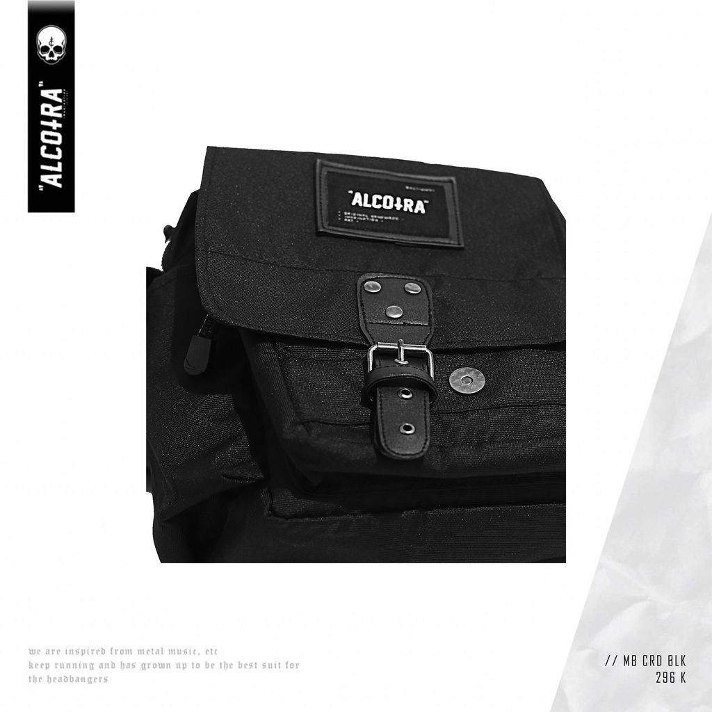 MB CRD BLK // MINI BAG CORDURA HITAM ALCOTRA