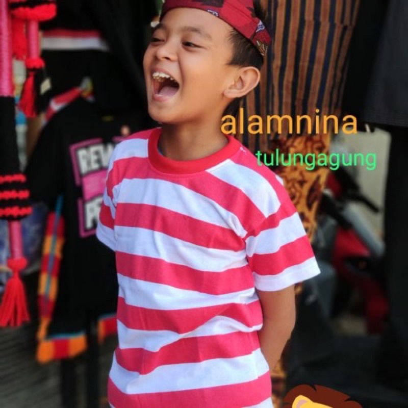 KAOS ANAK SAKERA / BAJU ADAT MADURA / KAOS LOREK TRADISIONAL KIDS