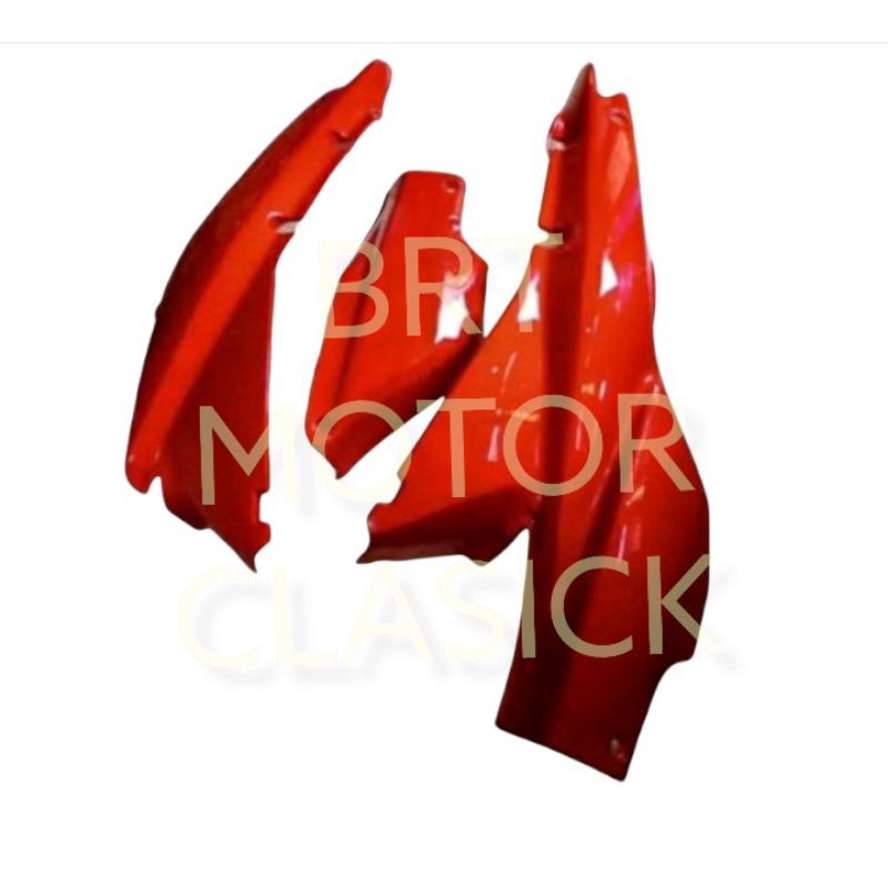 cover body belakang kanan kiri + box aki supra x lama/ supra fit ples tutup body warna merah
