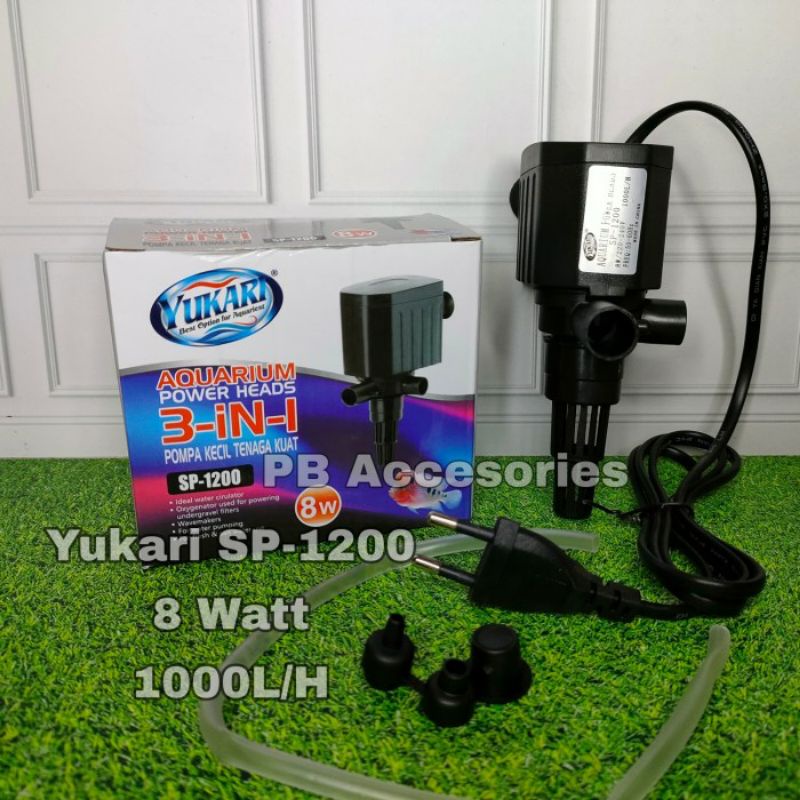 Power Head Aquarium yukari SP-1200A 8 Watt Mesin Pompa filter