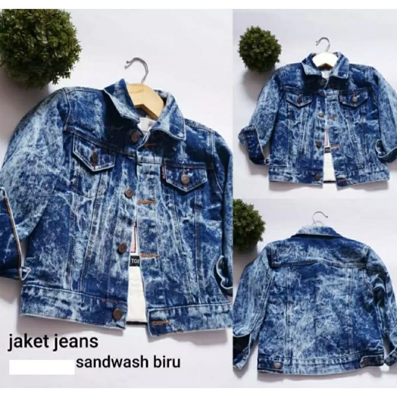 JAKET JEANS ANAK UNISEX 12-15th