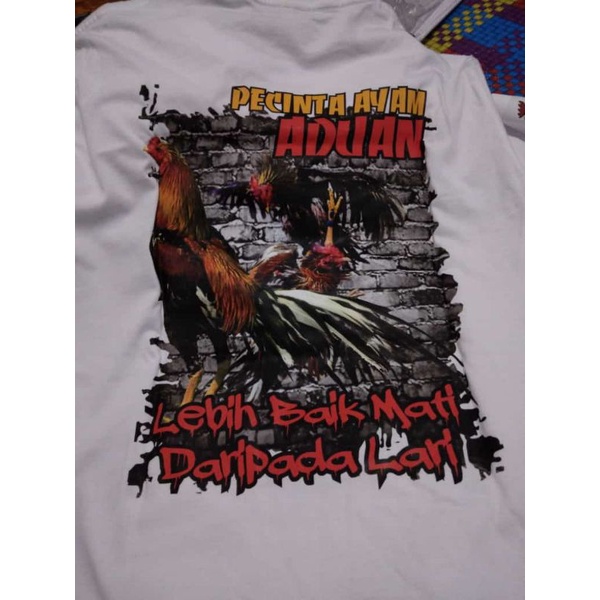 Kaos pecinta ayam aduan