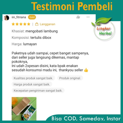 Madu VITAGERD Herbal GERD dan Asam Lambung Original Asli Ori
