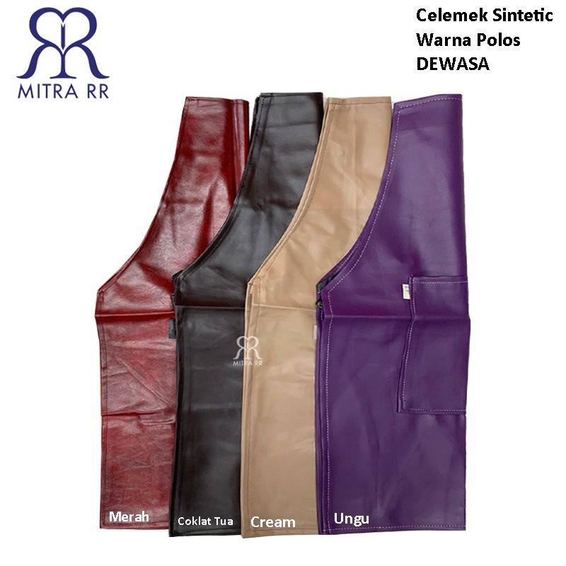 Apron Barista/ Celemek Masak Bahan Kulit Sintetis/ Oscar Leather Anti air Waterproof