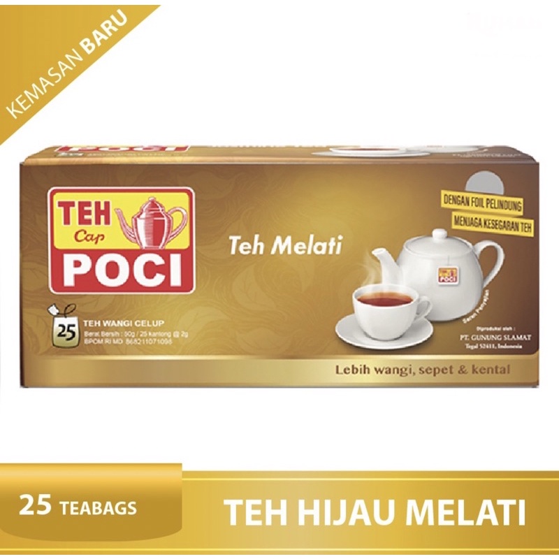 Jual Teh Celup Cap Poci Melati 25 Bags Teh Poci Tea Bag Shopee Indonesia 2046