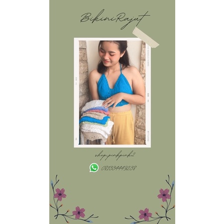 Bikini Rajut/bikini bali/bikini kipas/bikini tali
