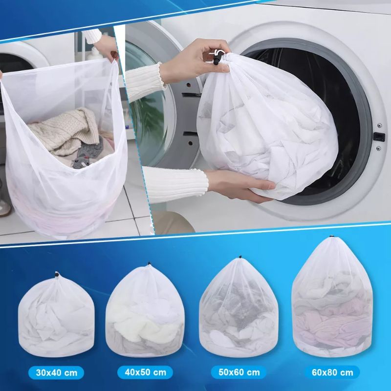 Laundry Bag Serut Jaring Baju Kotor