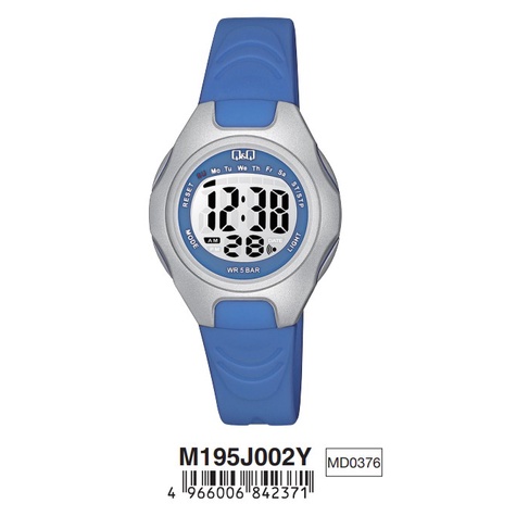 SALE Jam Tangan Wanita Sporty Casual Rubber Digital Original Q&amp;Q QNQ QQ M195 M195J Series