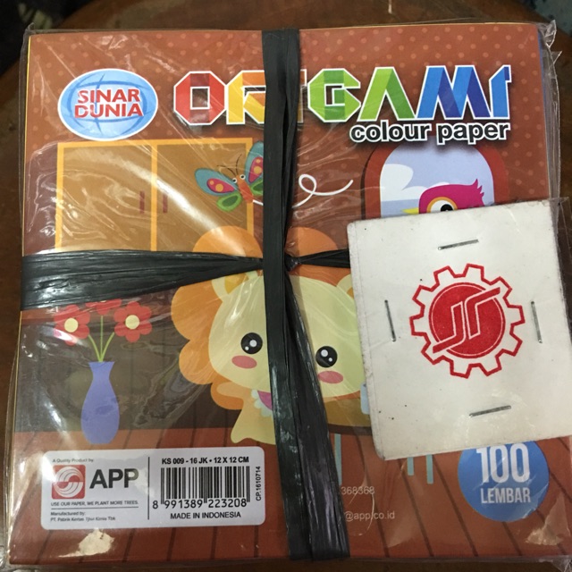 

Kertas origami paper sinar dunia 12x12 cm grosir