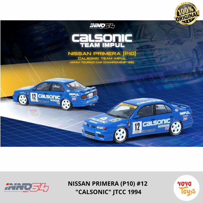 SIAP KIRIM Inno 164 Nissan Primera P10 #12 Calsonic Jtcc 1994 Japan Inno64 DISKON
