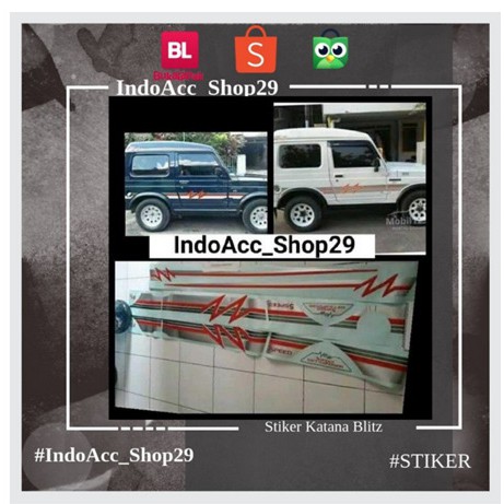 Stiker Stripping Katana Blitz