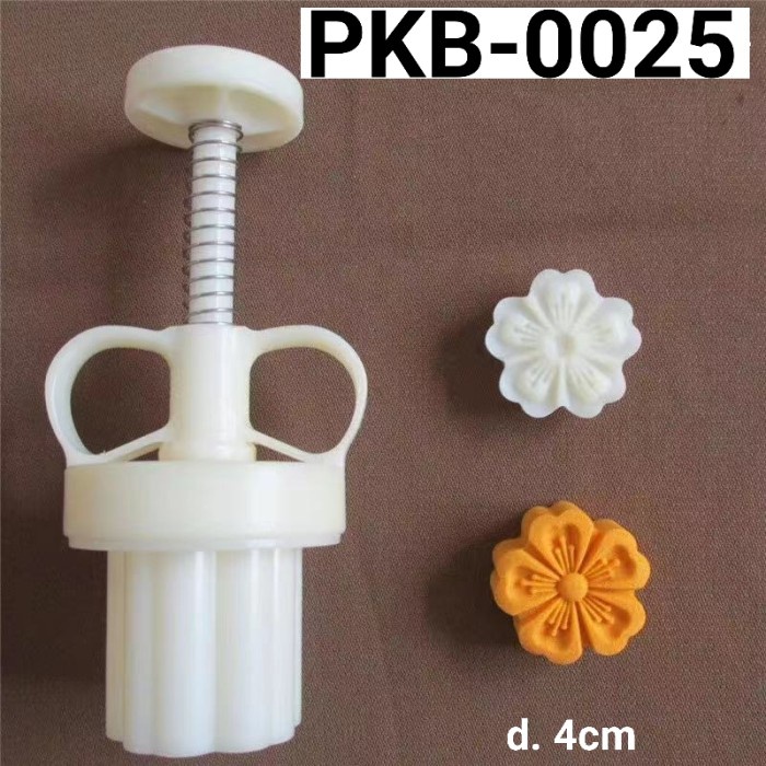 

PKB-0025 CETAKAN NASTAR KUE BULAN MOONCAKE PIA BUNGA 25GR BEST SELLER