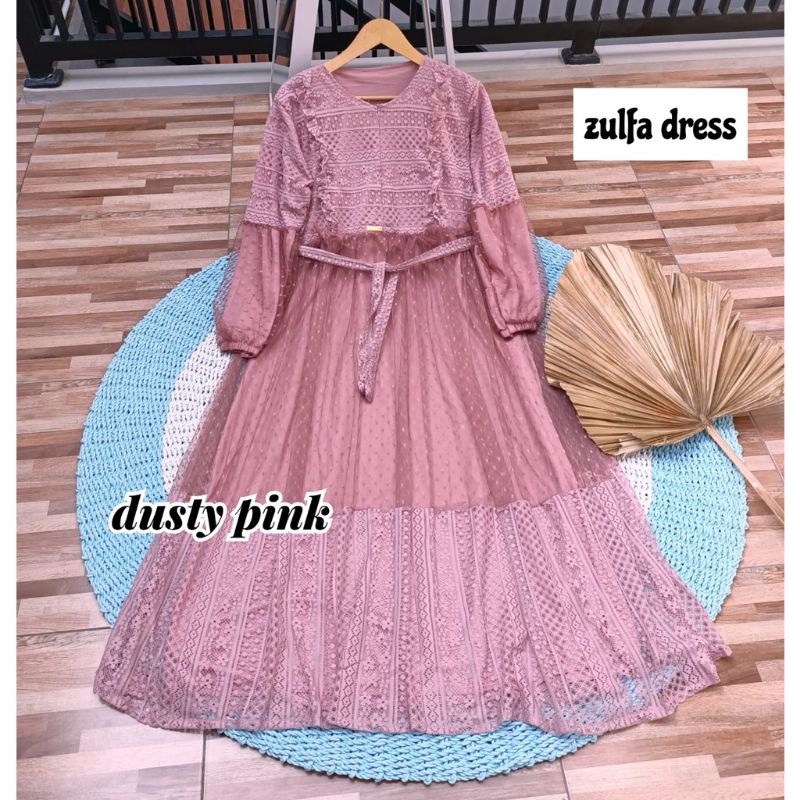 gamis pesta Brokat BUSUI //Dress Muslimah Terbaru//