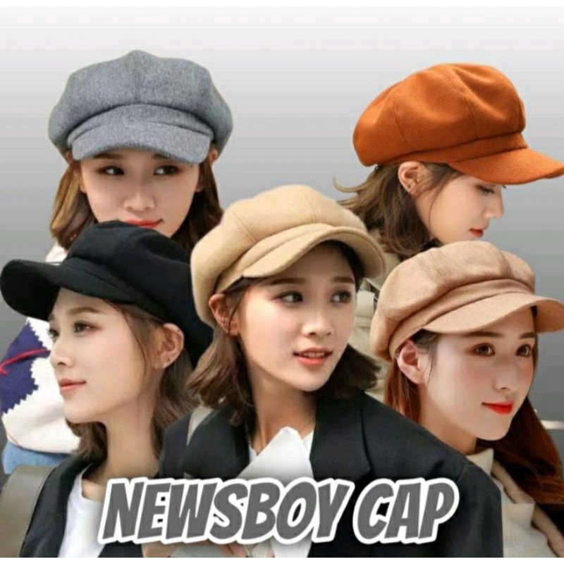 Topi Apolo NewsBoy Topi Pelukis Bahan Bahan Fleece